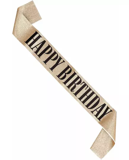 Happy Birthday-scarf guld, image 2