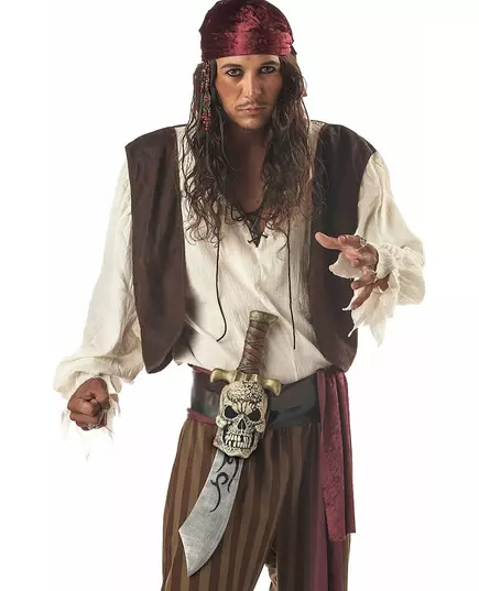 Piratsvärd i plast med dödskalleslida, image 2