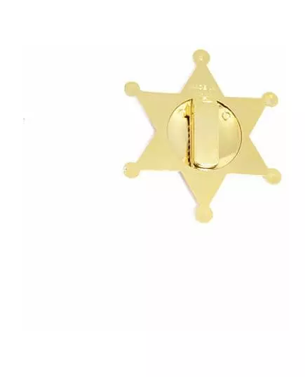 Sheriffstjärna i guld för vuxen, image 2