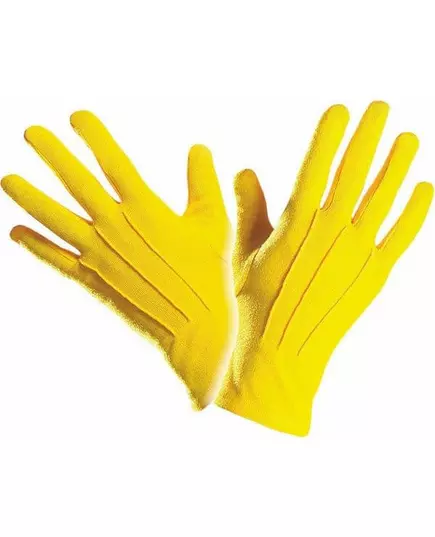 Korta gula handskar vuxen, image 2