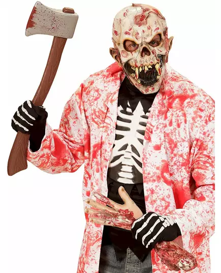 Skelettvantar vuxen Halloween, image 2