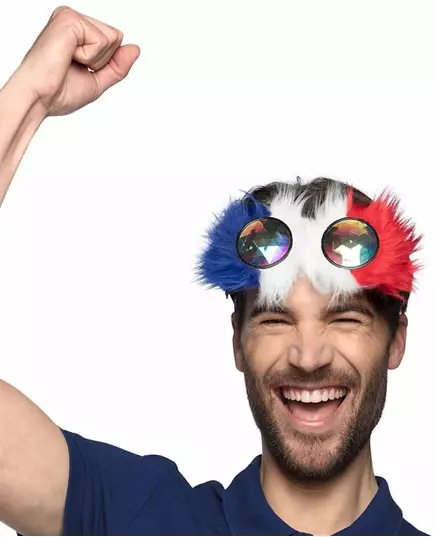 Festliga fantasiglasögon med Frankrike-motiv vuxen, image 2