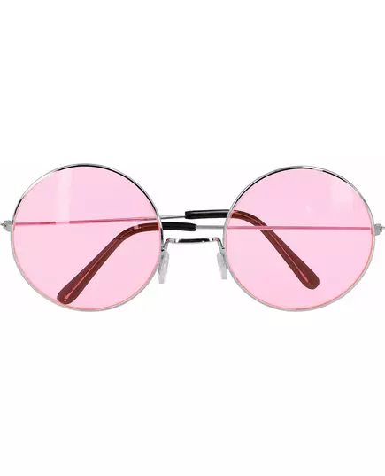 Jättestora runda rosa hippieglasögon, image 2