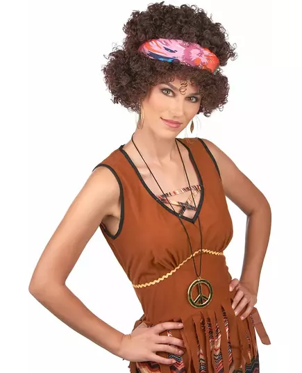 Brun afrohippieperuk - 130 g, image 2