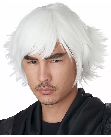 Kort vit cosplayperuk vuxen, image 2