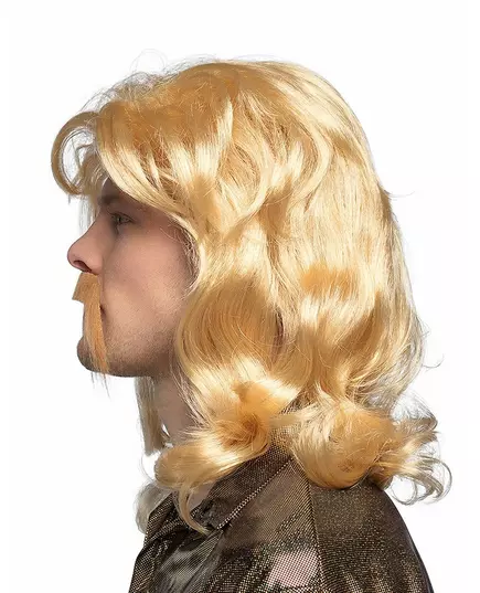Blond peruk och mustasch herr, image 2