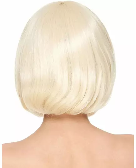 Lyxperuk blond kort page med lugg dam, image 2