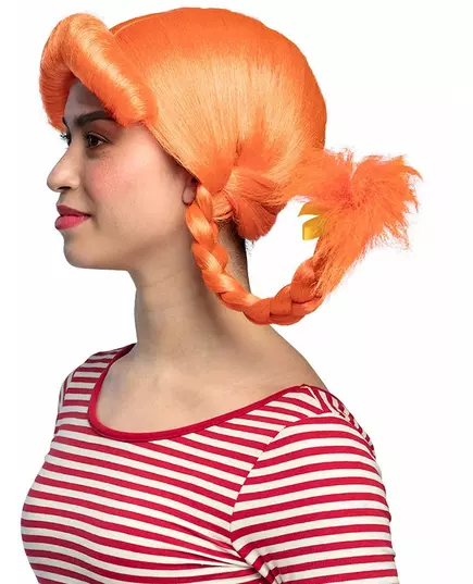Orange peruk för dam, image 2