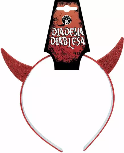 Rött djävulsdiadem flicka, image 2