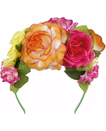 Hårband med färgglada blommor dam, image 2