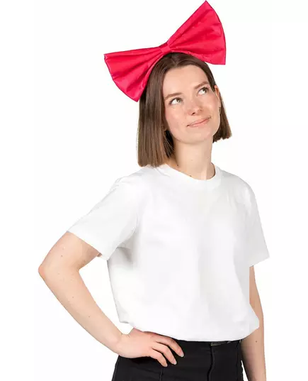 Hårband med stor neongulrosa rosett vuxen, image 2