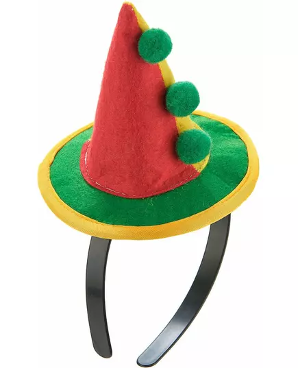 Diadem med mini spetsig clownhatt vuxen, image 2