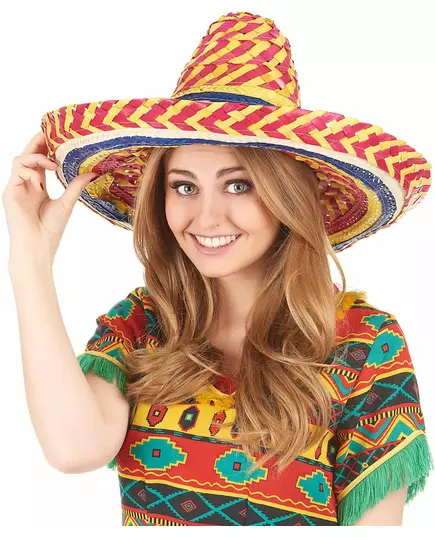 Mexikansk flerfärgad sombrero vuxen, image 2