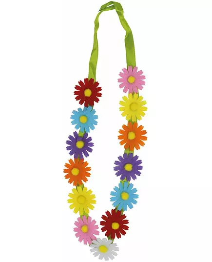 Blomsterkrans med färgglada blommor vuxen, image 2