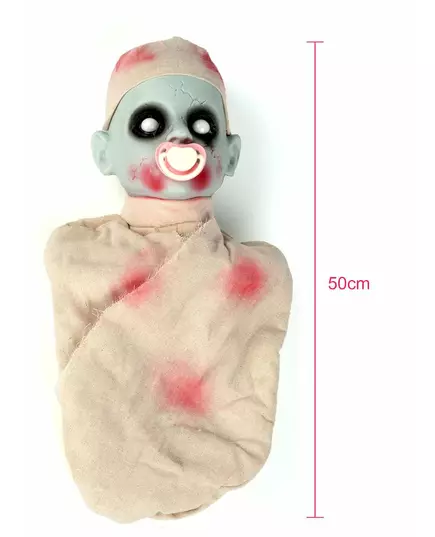 Blodig och lysande zombie-bebis med ljud 50 cm, image 2
