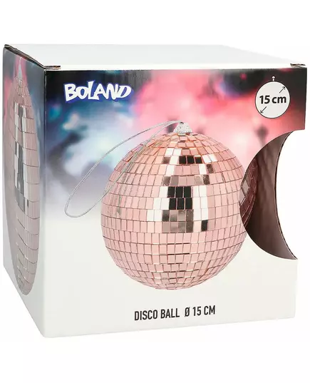 Rosa guldfärgad discokula 15 cm, image 2