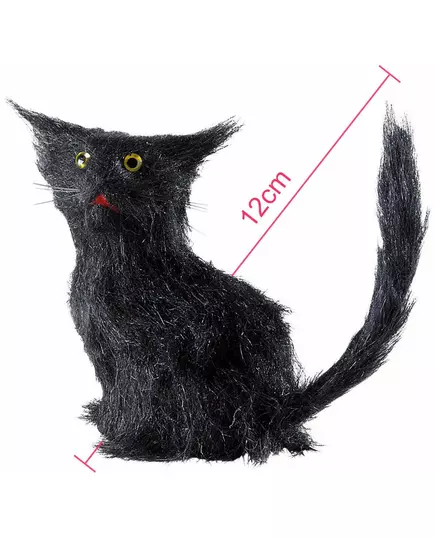 Svart katt 12 cm Halloween, image 2