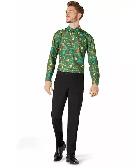 Grön julskjorta med mönster Suitmeister™ vuxen, image 2