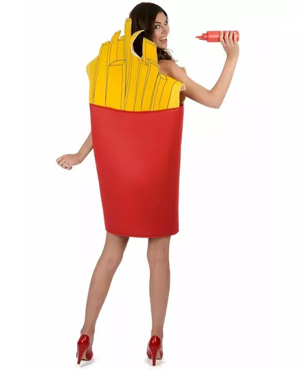 Maskeraddräkt pommes fritesstrut vuxen, image 2