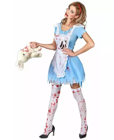 Blodig Alice-maskeraddräkt dam, Storlek: Small, image 2