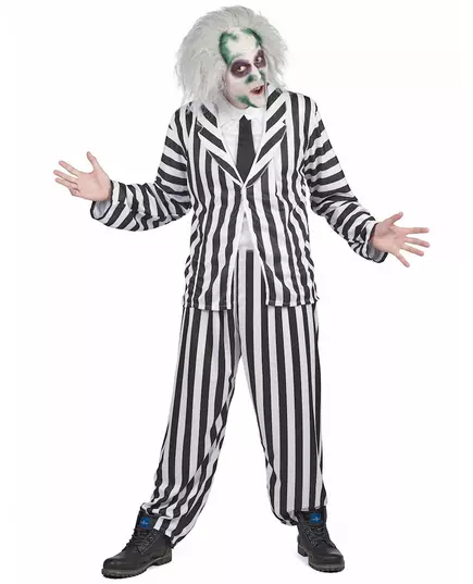 Beetlejuice™-maskeraddräkt herr, Storlek: Medium/Large, image 2