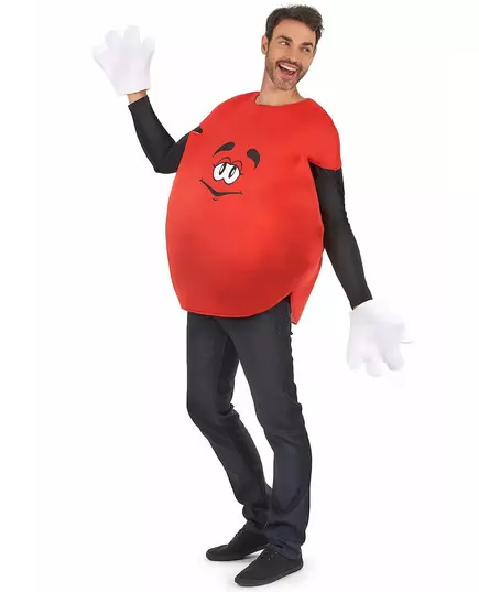 Röd godismaskeraddräkt vuxen, image 2