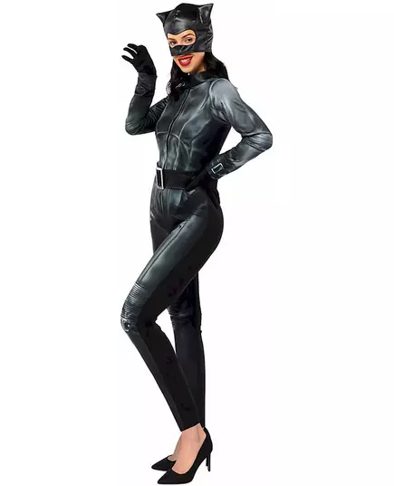Klassisk Catwoman™-maskeraddräkt dam, Storlek: Large, image 2