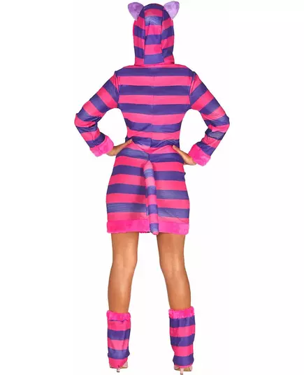 Randig kattmaskeraddräkt dam, Storlek: Medium (38-40), image 2