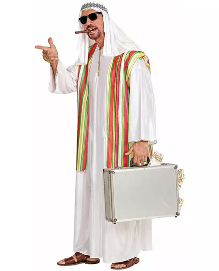 Färgglad arabisk shejkmaskeraddräkt herr, image 2