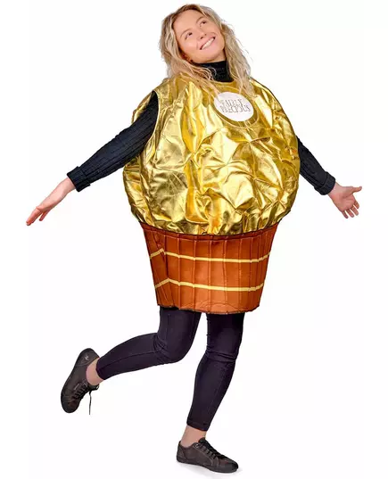 Gyllene konfektyrmaskeraddräkt vuxen, image 2
