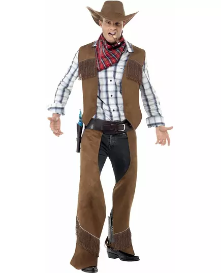 Cowboymaskeraddräkt med fransar herr, image 2