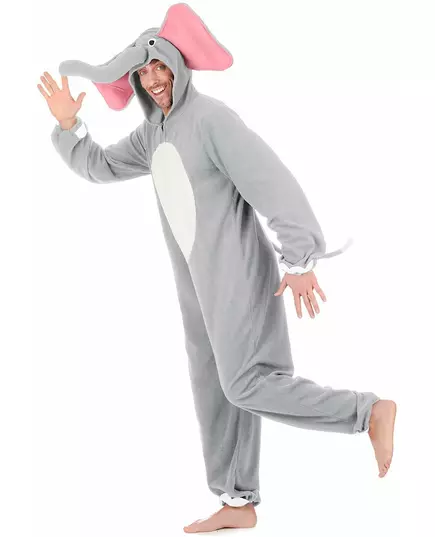 Grå elefantmaskeraddräkt herr, image 2