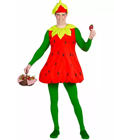 Jordgubbsmaskeraddräkt vuxen, image 2