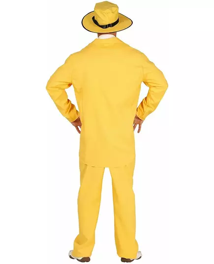 Gangstermaskeraddräkt gul vuxen, image 2