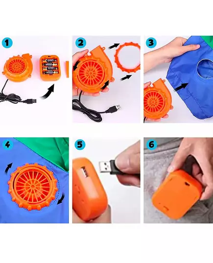 Uppblåsbar giraffmaskeraddräkt vuxen, image 2