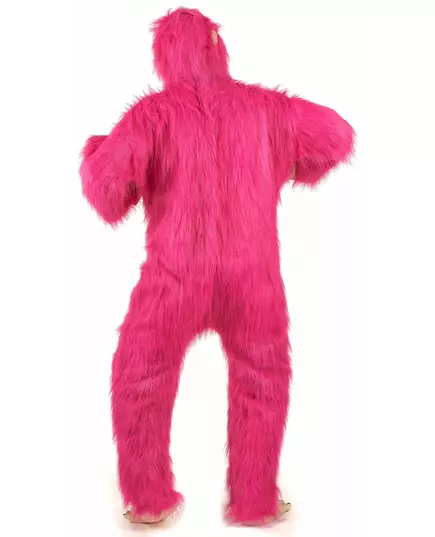Rosa gorillamaskeraddräkt i latex vuxen, image 2