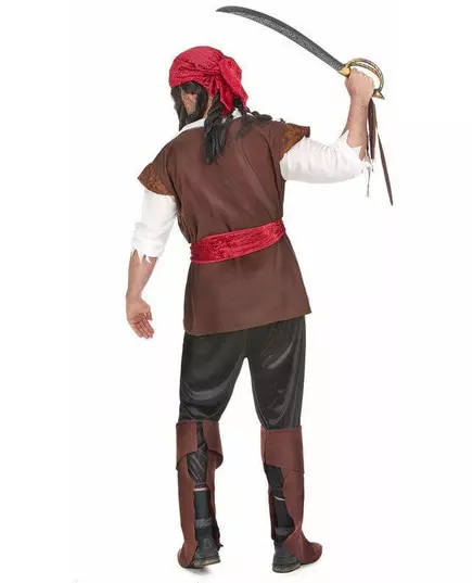 Piratmaskeraddräkt i stora storlekar herr, image 2