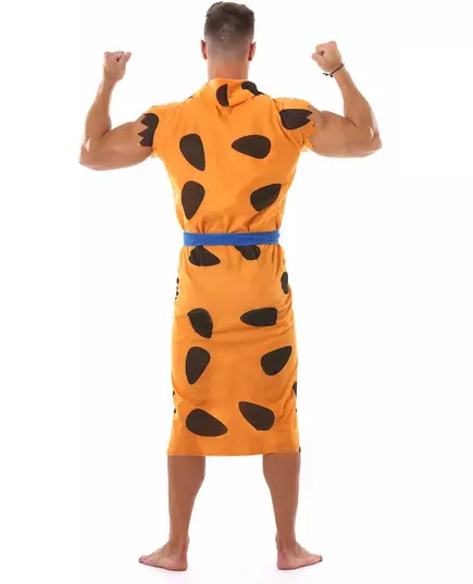 Orange maskeraddräkt grottmänniska vuxen, image 2