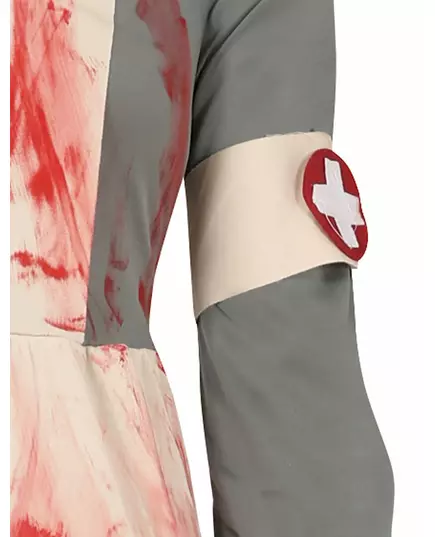 Maskeraddräkt zombiesjuksköterska tonåring, image 2