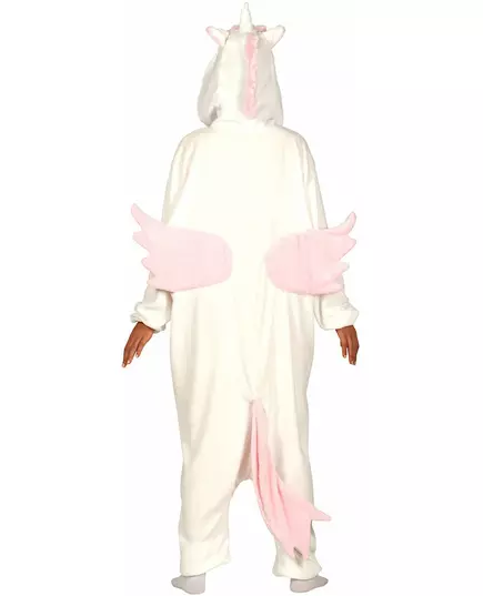 Vit och rosa enhörningsmaskeraddräkt vuxen, image 2