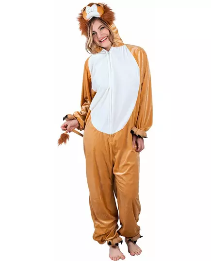 Lejonmaskeraddräkt jumpsuit vuxen, image 2