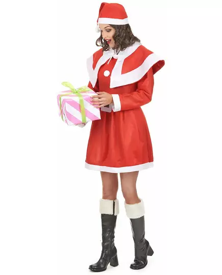 Jultomtemaskeraddräkt dam vuxen, Storlek: X-Small/Small, image 2