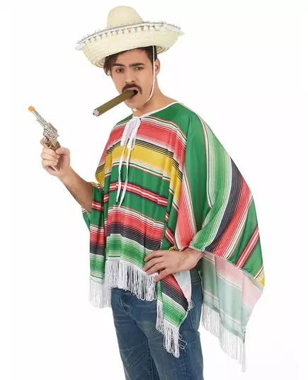 Mexikansk maskeraddräkt med fransar herr, image 2