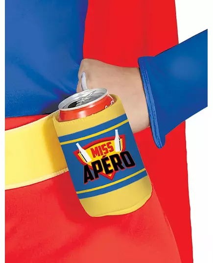 Miss Apéro-maskeraddräkt dam, Storlek: Medium (38-40), image 2