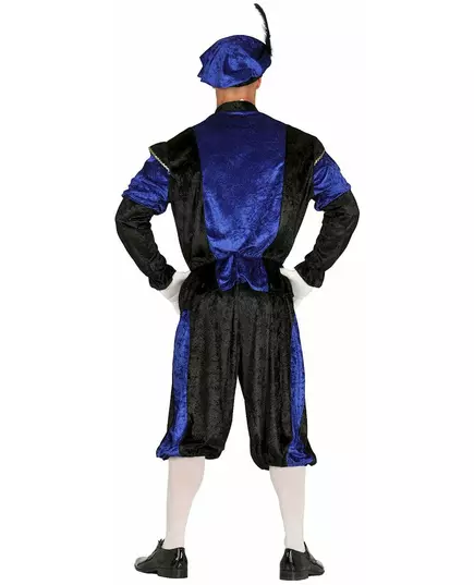 Blå Père fouettard-maskeraddräkt vuxen, Storlek: Medium (48-50), image 2