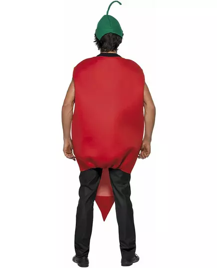 Röd chilipeppar-maskeraddräkt vuxen, image 2