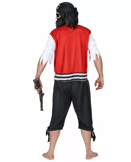 Piratmaskeraddräkt med ögonlapp herr, image 2