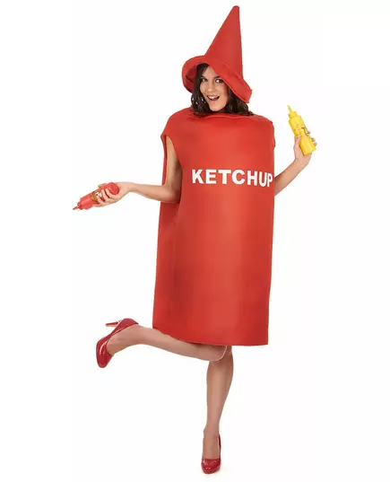 Ketchupflaska maskeraddräkt vuxen, image 2