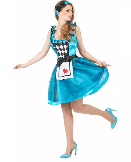 Alice i Underlandet-maskeraddräkt dam, Storlek: Small, image 2