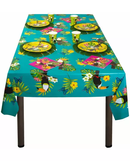 Plastduk med tukanmotiv 130 x 180 cm, image 2